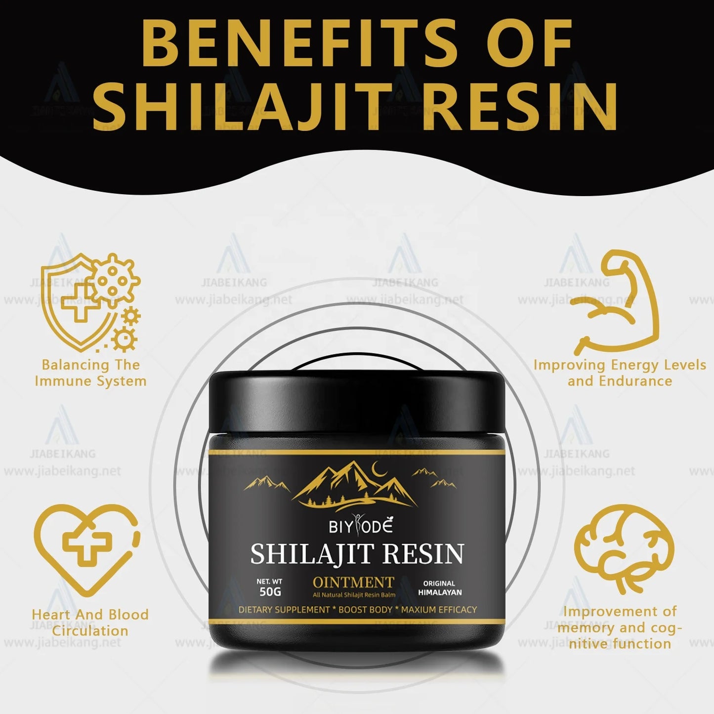 OEM Private Label Improving Energy Heart and Blood Pure Himalayan 100% Natural Shilajit Resin Ointment Jam Health Supplement